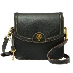 Fossil Ainsley Small Flap Crossbody handbag Medium Black